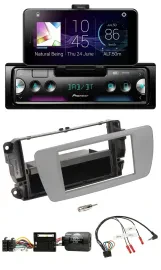 Автомагнитола для Seat Ibiza Pioneer Bluetooth DAB USB серый