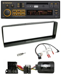 Pioneer DAB Lenkrad USB Bluetooth Autoradio für Alfa Romeo 156 00-01 schwarz