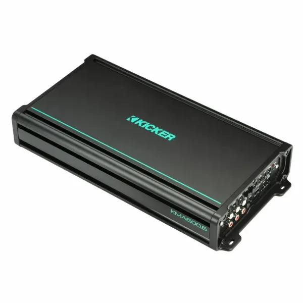 Kicker 48KMA6006 KM Series 450W RMS 6-Channel 2-ohm Class-D Marine Amplifier