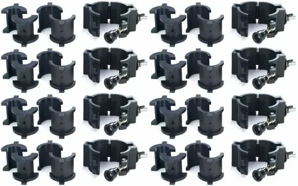 (8) Chauvet CLP10 CLP-10 360°  Wrap Around "O" Clamps For Light Mounting