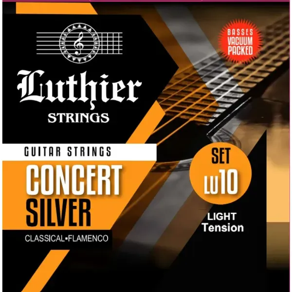 Струны для классической гитары Luthier LU-10 Concert Silver Light Tention