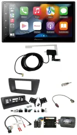 Автомагнитола Pioneer 2DIN, USB, Bluetooth, DAB, для BMW X3 E83 2004–2010, поддержка кнопок на руле