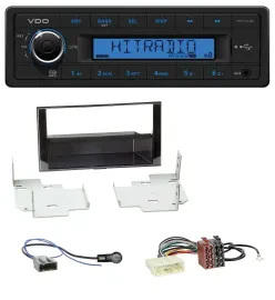 VDO AUX 1DIN MP3 USB Autoradio für Nissan Micra (2013-2017) piano