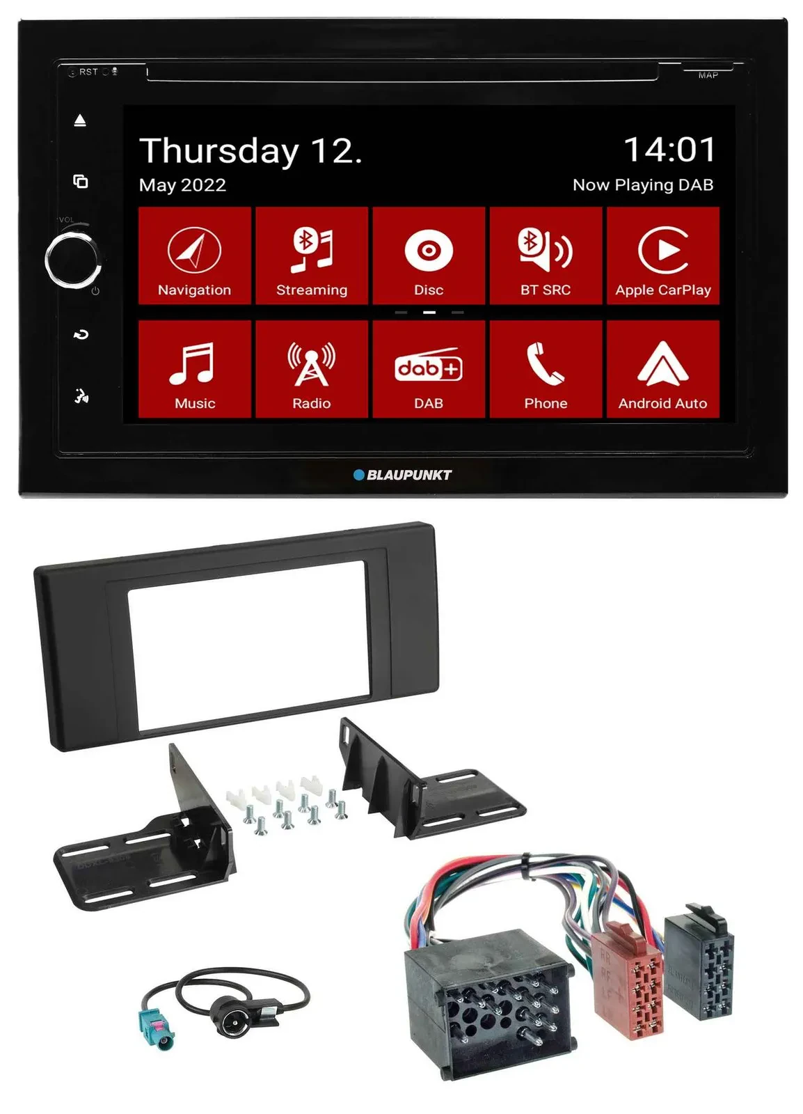 Blaupunkt MP3 DVD Bluetooth DAB 2DIN USB Autoradio für BMW X5 (E53 2000 2002)