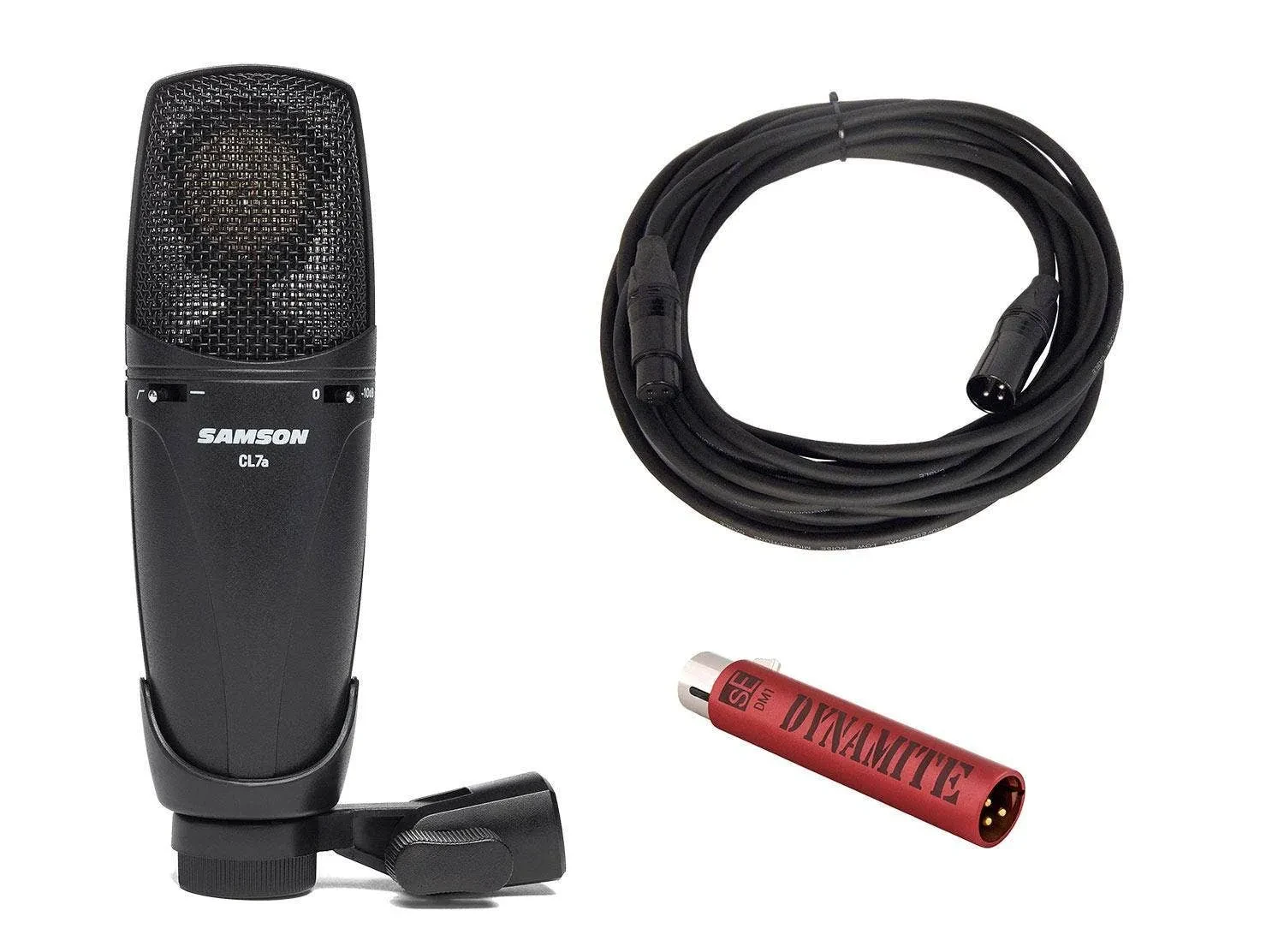 Samson CL7a Condenser Microphone with sE Electronics Dynamite Preamp Stick