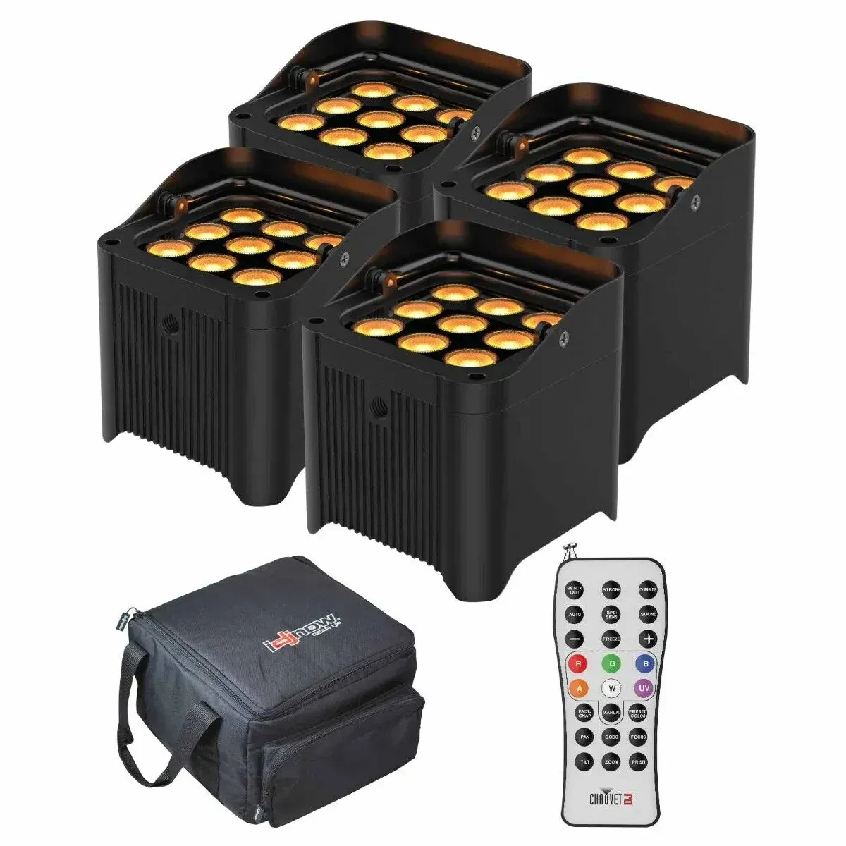 Светодиодный прибор Chauvet DJ Freedom Par Q9 с чехлом (4 штуки)