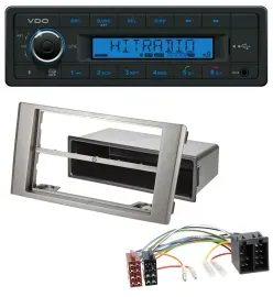 VDO AUX Bluetooth USB MP3 Autoradio für Iveco Daily (2006-2014) silber