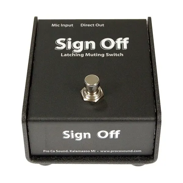 Pro Co Sign Off Latching Mic Mute Switch