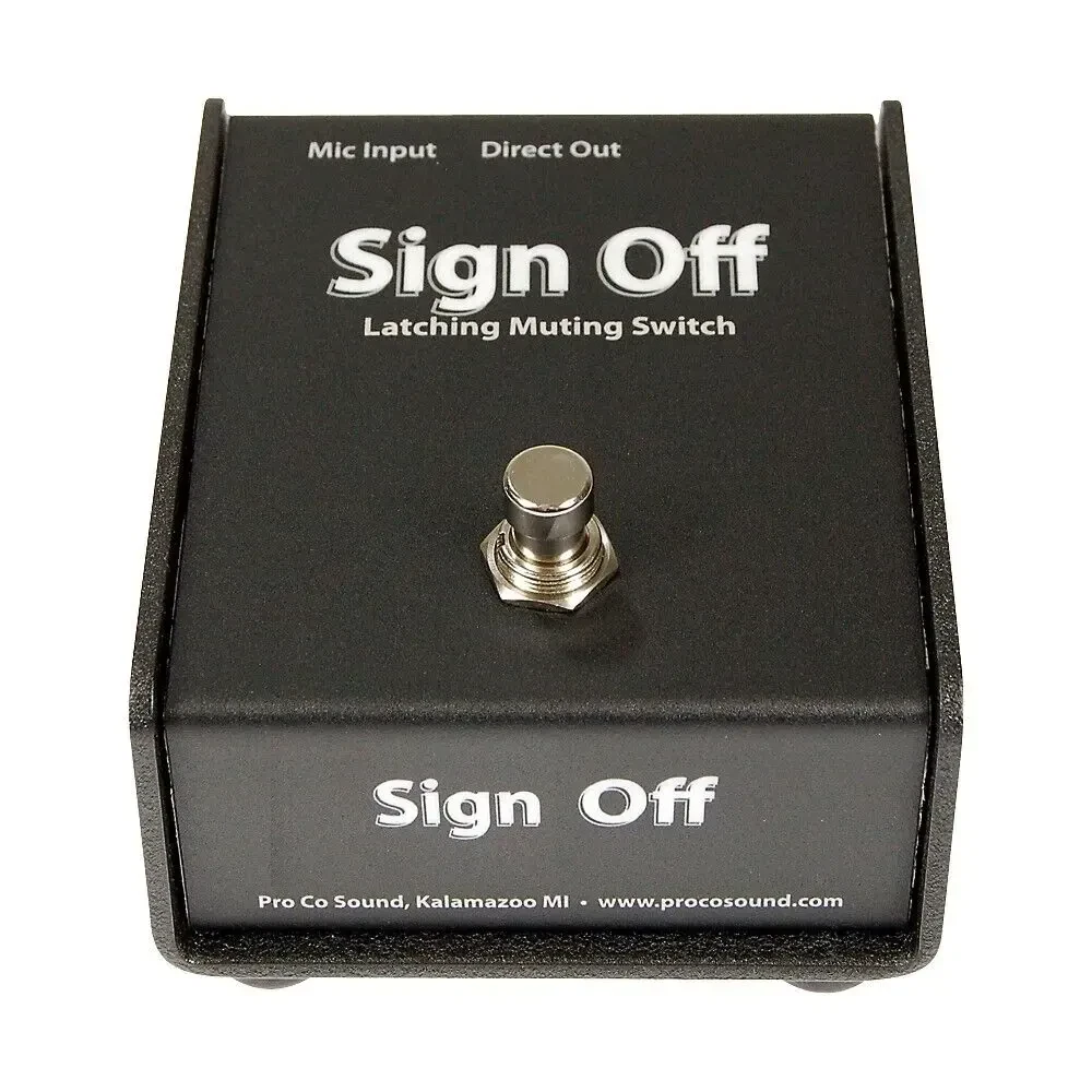 Pro Co Sign Off Latching Mic Mute Switch