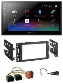 Pioneer USB Bluetooth DAB 2DIN MP3 Autoradio für Chevrolet Equinox Impala Monte