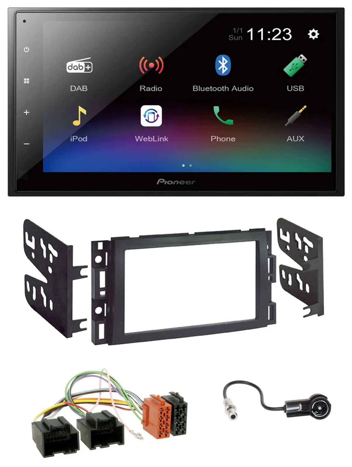 Pioneer USB Bluetooth DAB 2DIN MP3 Autoradio für Chevrolet Equinox Impala Monte