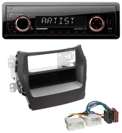 Blaupunkt SD USB 1DIN MP3 AUX Autoradio für Hyundai Santa Fe (ab 2012)