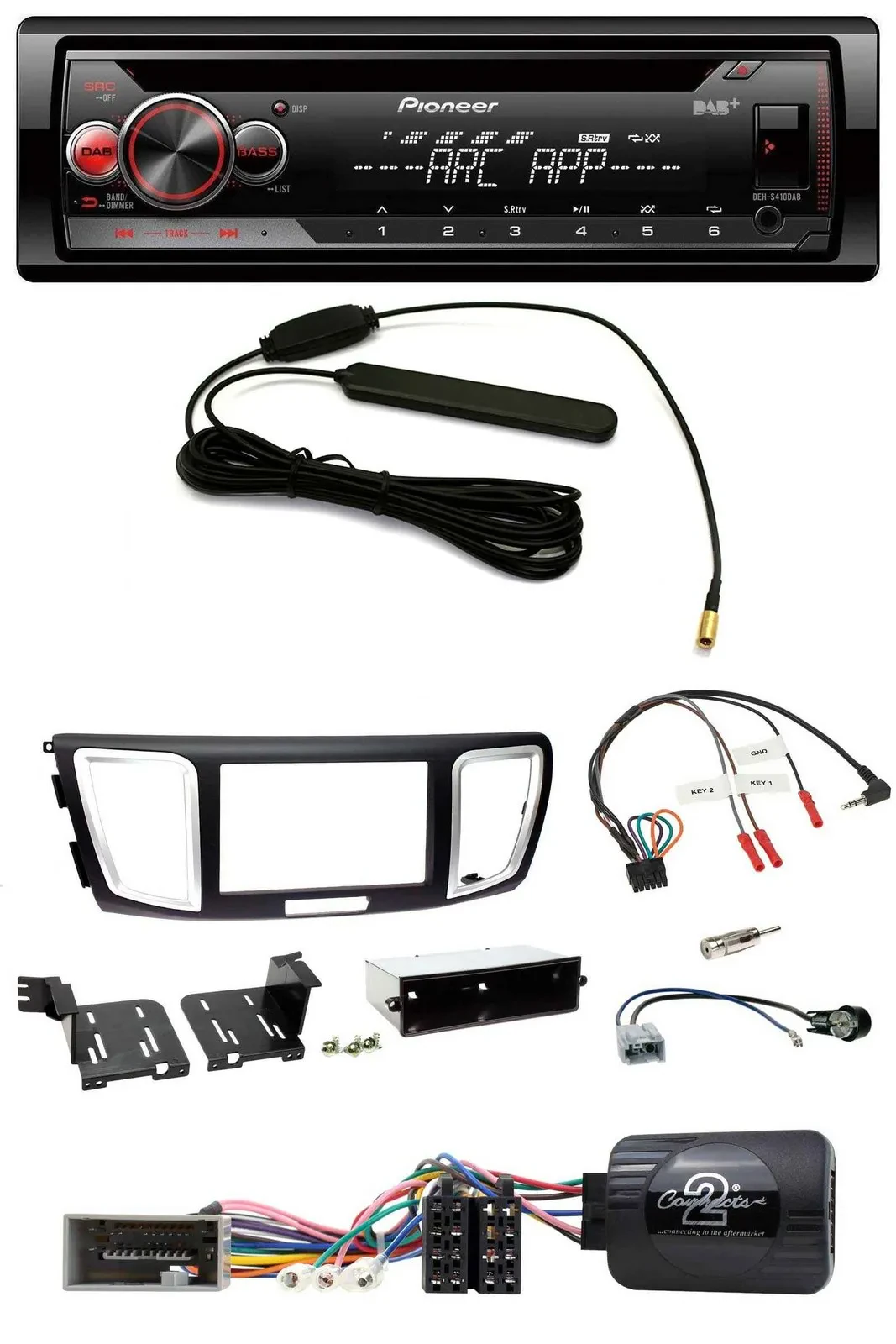 Pioneer CD USB Lenkrad DAB MP3 Autoradio für Honda Accord 2013-2015
