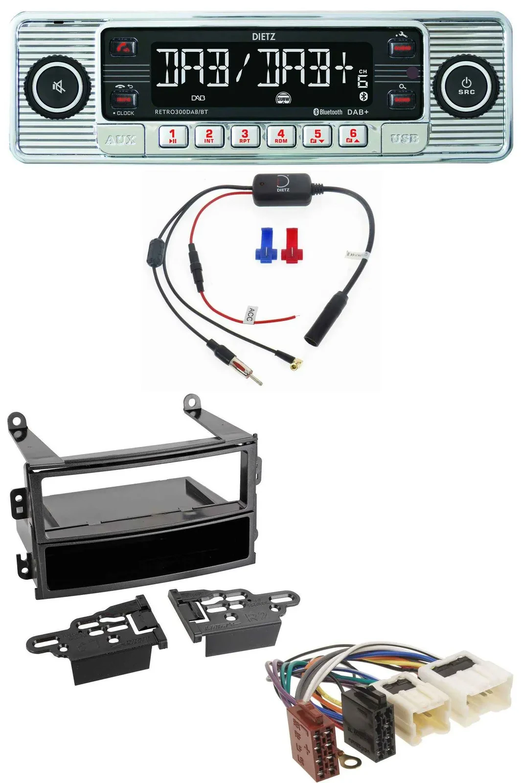 Dietz DAB USB MP3 Bluetooth Autoradio für Nissan 350Z Roadster 2003-2005