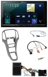 Pioneer Lenkrad Bluetooth USB 2DIN DAB Autoradio für Opel Astra J ab 2009 Titang