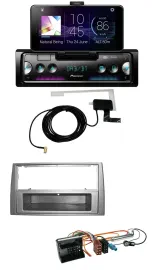 Автомагнитола для Peugeot 308 (2007–2009) Pioneer DAB Bluetooth USB MP3 темно-серебристый