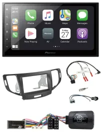 Автомагнитола для Honda Accord 2008–2015 Pioneer 2DIN, Bluetooth, DAB, USB, антрацит