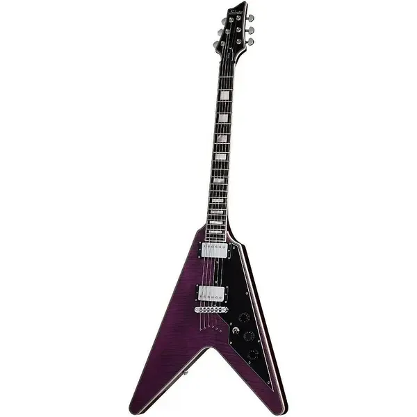 Электрогитара Schecter V-1 Custom Transparent Purple