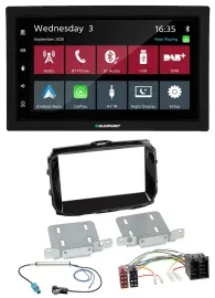 Blaupunkt DAB Bluetooth USB MP3 2DIN Autoradio für Alfa Romeo ISO ab 2013 piano