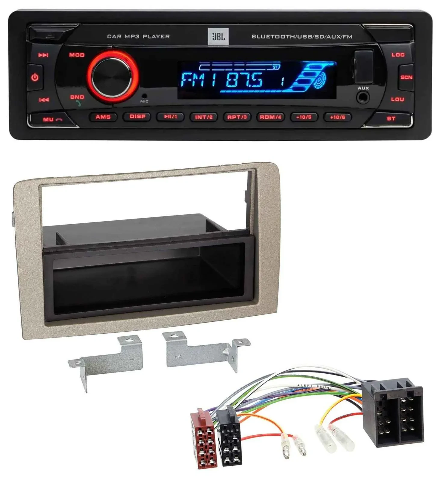 JBL AUX MP3 USB Bluetooth SD Autoradio für Lancia Musa (ab 2005)