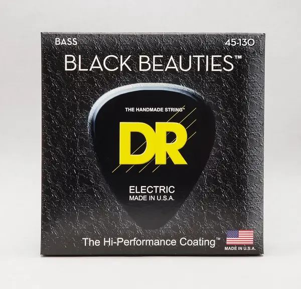 Струны для 5-струнной бас-гитары DR Strings BLACK BEAUTIES™ DR BKB5-130 45 - 130