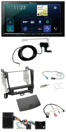 Pioneer 2DIN DAB USB Lenkrad Bluetooth Autoradio für Opel Zafira ab 13 jet black