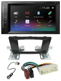 Pioneer DAB MP3 2DIN Bluetooth USB Autoradio für Hyundai H 350 (ab 2016)