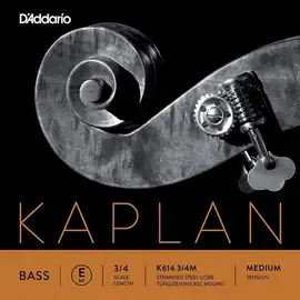 Струны для контрабаса D'Addario Kaplan Series Double Bass E String 3/4 Size Medium