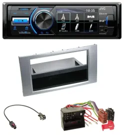 JVC Bluetooth MP3 USB DAB Autoradio für Ford Kuga Fusion Transit 05-12 silber