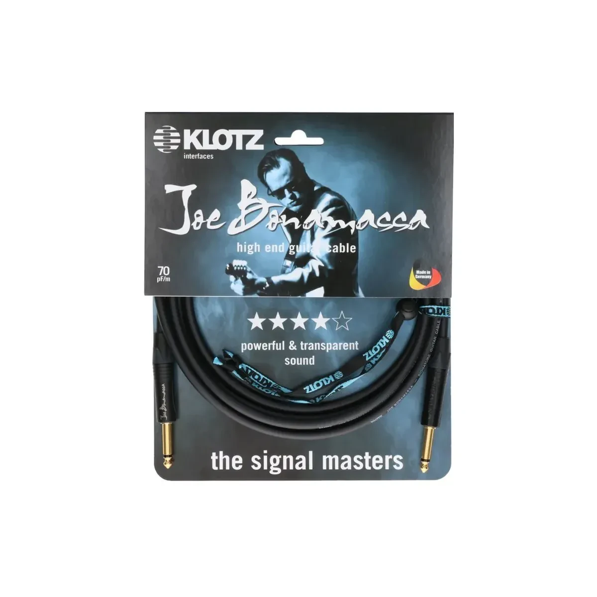 Инструментальный кабель Klotz JBNPP045 Joe Bonamassa Signature Black 4.5 м