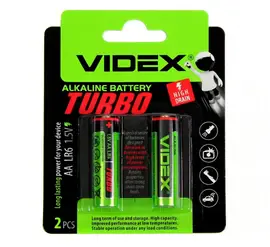 Элемент питания VIDEX VID-LR6T-2BC Turbo AA (2 штуки)