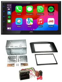 JVC Bluetooth 2DIN MP3 DAB USB Autoradio für Mercedes M-Klasse 05-11 W164 Profi