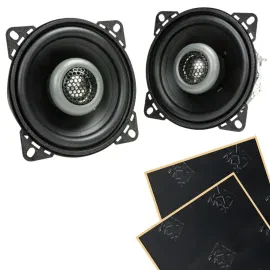 MB Quart FKB108 3.5” Formula 2-way 4-ohm Coaxial Speakers with Sound Damping