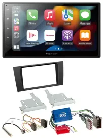 Pioneer DAB Bluetooth 2DIN USB MP3 Autoradio für Audi A4 99-01 B5 Symphony Aktiv