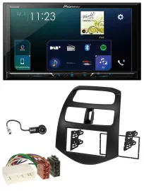 Pioneer MP3 Bluetooth USB 2DIN DAB Autoradio für Chevrolet Spark KLM 2012-2013