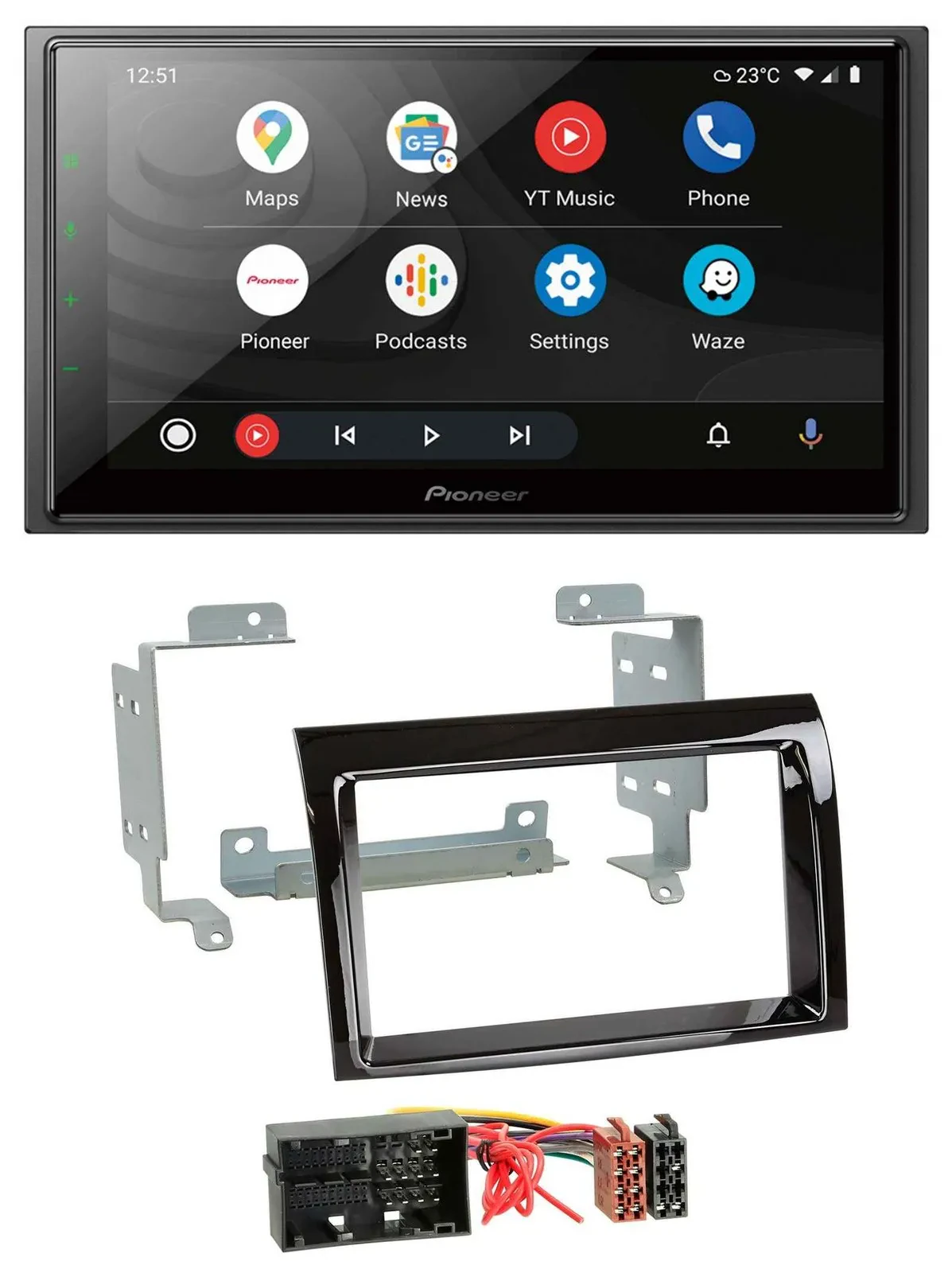 Pioneer USB 2DIN DAB MP3 Bluetooth Autoradio für Fiat Ducato Peugeot Boxer Citro