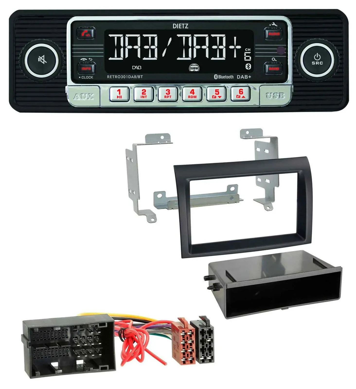 Dietz USB DAB MP3 Bluetooth Autoradio für Citroen Jumper ab 2014 Fiat Ducato 14-