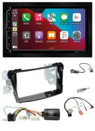 ESX 2DIN DAB USB Lenkrad Bluetooth Autoradio für Hyundai i40 ab 2011 VF Klavierl