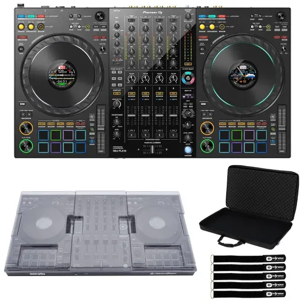 DJ-контроллер с джогом Pioneer DDJ-FLX10 с аксессуарами