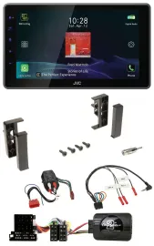 Автомобильная магнитола JVC DAB, Bluetooth, USB для Audi A3/A4/A6 99–00, поддержка управления на руле, совместима с Bose активной системой