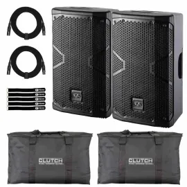 D.A.S. Audio ALTEA-408A Powered Active Portable 2-Way Speaker Systems Pair w ...