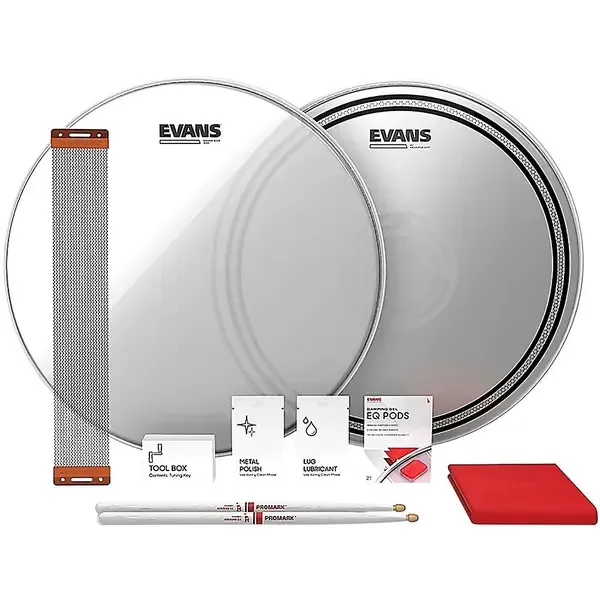 Набор пластиков для малого барабана Evans EC Reverse Dot Snare Tune Up Kit 14 in.