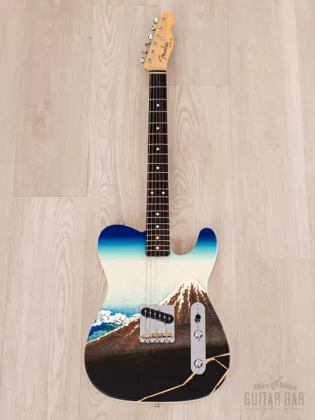 Электрогитара Fender Japan Art Canvas Esquire S Katsushika Hokusai Fuji w/case Japan 2024