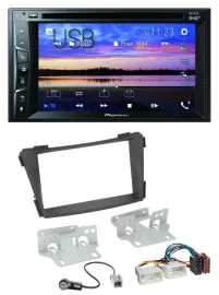 Автомагнитола для Hyundai i40 VF Pioneer 2DIN Bluetooth USB DVD DAB MP3 черная