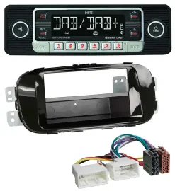 Автомагнитола для Kia Soul PS (с 2014) Dietz USB, DAB, MP3, Bluetooth, цвет чёрный (piano black)