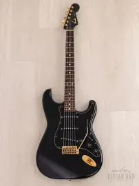 Электрогитара Fender Stratocaster Order Made ST62 SSS All Black w/gigbag Japan 1990