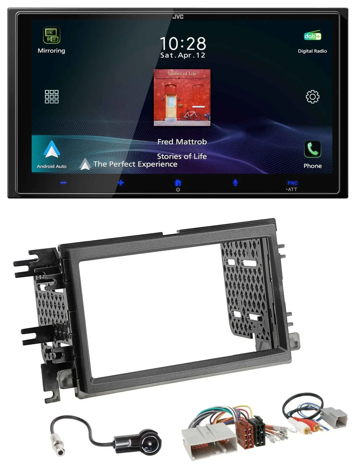 JVC USB Bluetooth 2DIN DAB MP3 Autoradio für Ford Mustang F 150 04-09