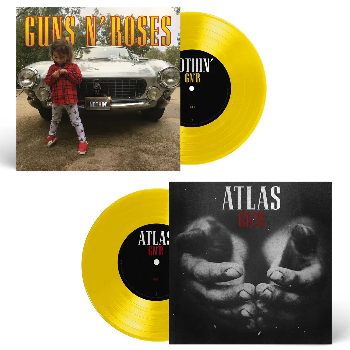 Виниловая пластинка Guns N' Roses - Nothin' / Atlas [7"] [Yellow Vinyl] NEW Vinyl