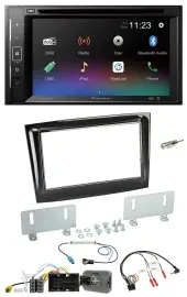 Pioneer Bluetooth Lenkrad USB 2DIN DAB DVD Autoradio für Fiat Doblo ab 15 piano