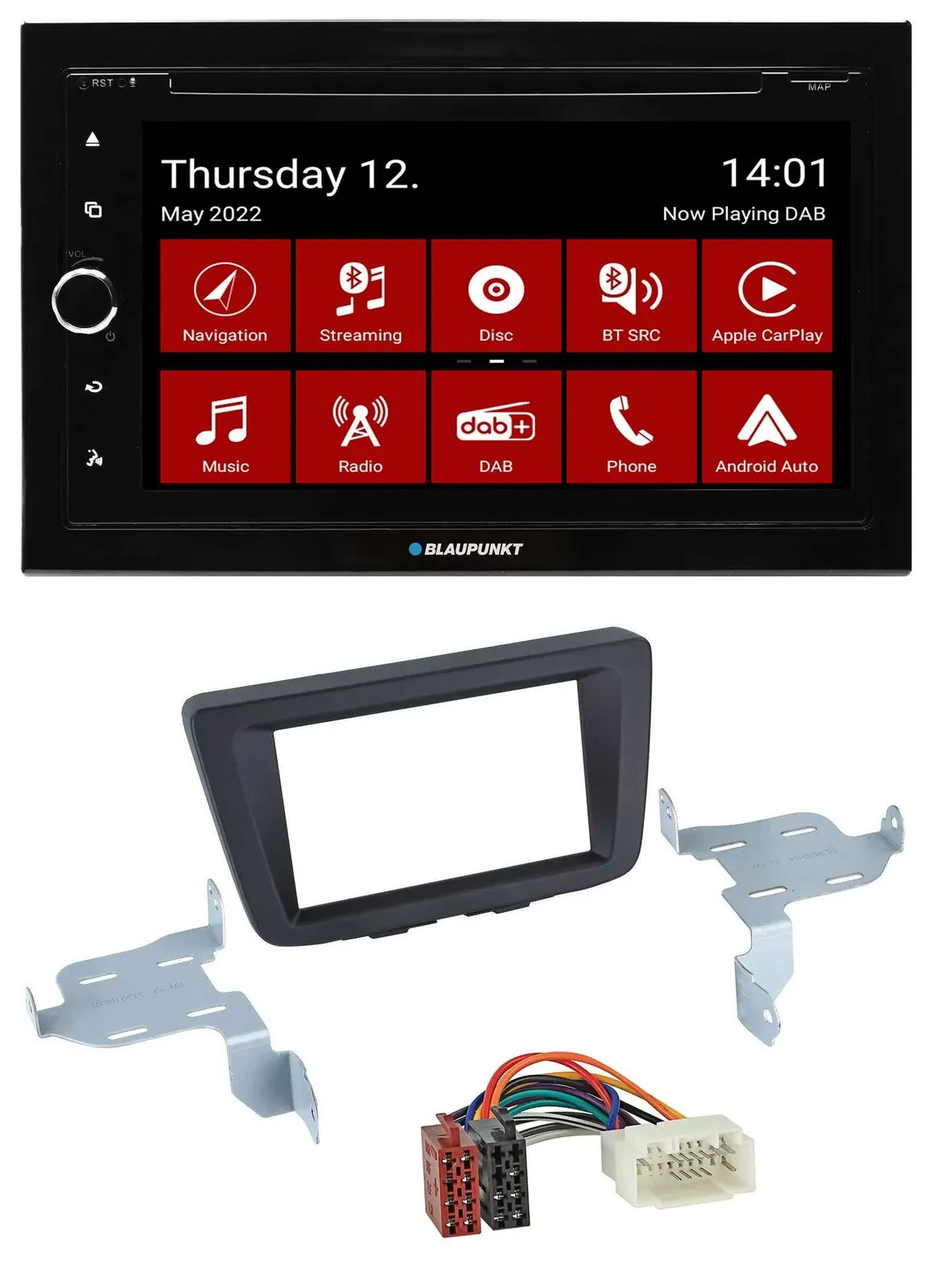 Blaupunkt MP3 DVD Bluetooth DAB 2DIN USB Autoradio für Suzuki Baleno EW ab 2016